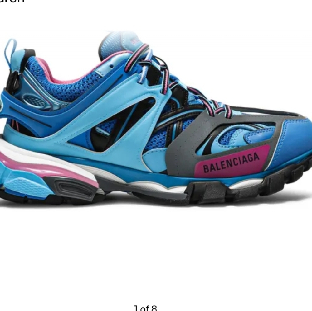 Balenciaga Blue and Pink Men's Shoes - Picture 3 of 10